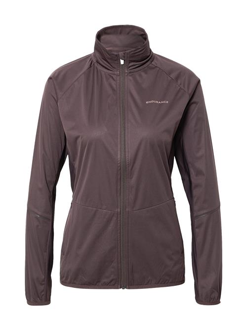 ENDURANCE Sportsjakke 'Elving'  mørkebrun / lyserød