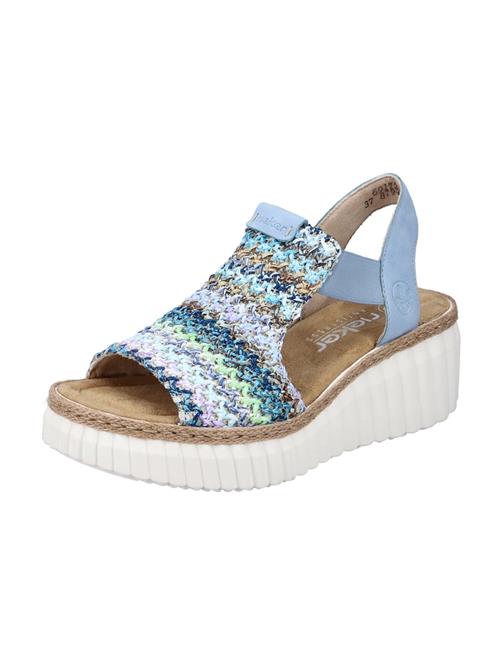 Rieker Sandaler  koboltblåt / dueblå / lavendel / hvid