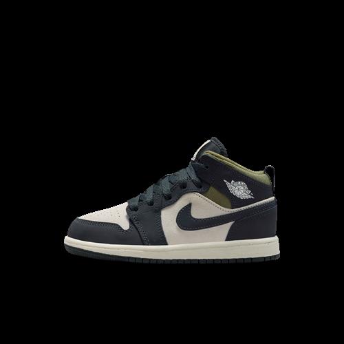 Jordan 1 Mid SE-sko til mindre børn - brun