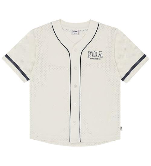 Fila T-shirt - Villanova - Loose Mesh Baseball - Egret m. Logo