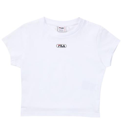 Fila T-shirt - Ceranova Cropped - Bright White m. Logo