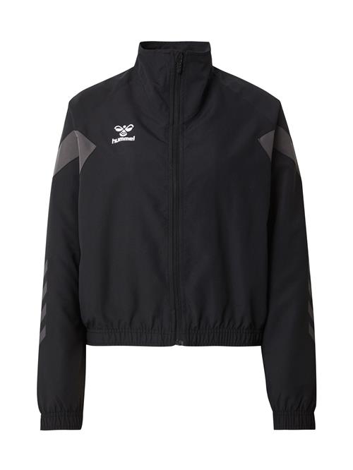 Hummel Sportsjakke 'Travel'  mørkegrå / sort / hvid