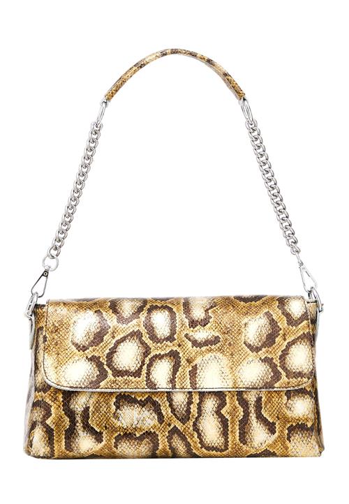 NAEMI Skuldertaske  brun / pastelgul / guld