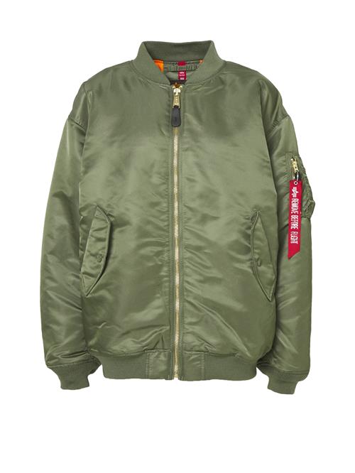 ALPHA INDUSTRIES Overgangsjakke 'Ma-1'  grøn