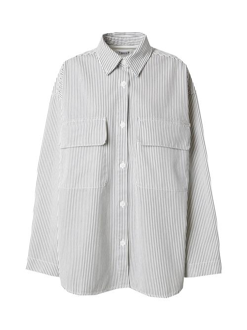 EDITED Bluse 'Anisha'  blå / hvid