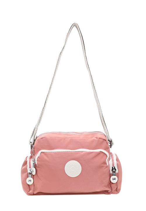 Mindesa Skuldertaske  lyserød / hvid