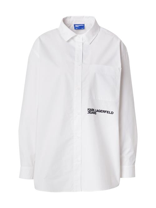 KARL LAGERFELD JEANS Bluse  sort / hvid