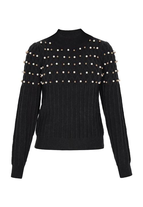 faina Pullover  bronze / sort / perlehvid