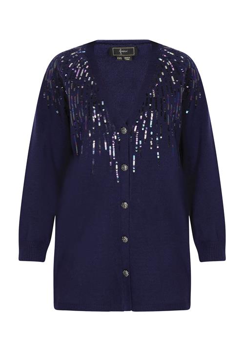 faina Cardigan  mørkeblå