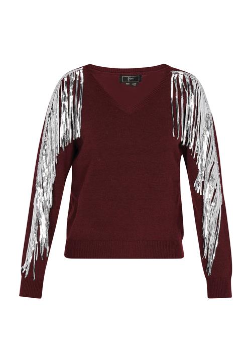 faina Pullover  blomme / sølv