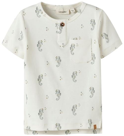 Lil Atelier Bluse - Slim - NmmGayo - Coconut Milk/Seahorse