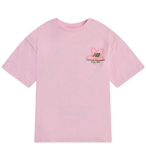 New Balance T-shirt - Boston Floral - Light Raspberry