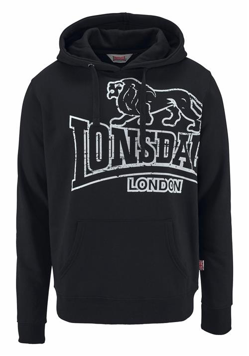 LONSDALE Pullover 'Tadley'  sort / hvid
