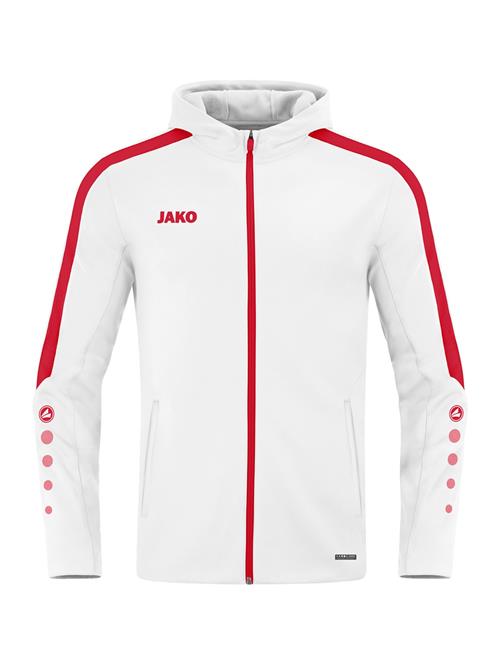 JAKO Sportsjakke 'Power'  rød / hvid