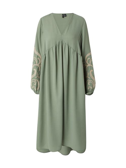 VERO MODA Kjole 'NORA'  creme / pastelgrøn