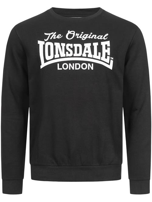LONSDALE Sweatshirt 'Burghead'  sort / hvid