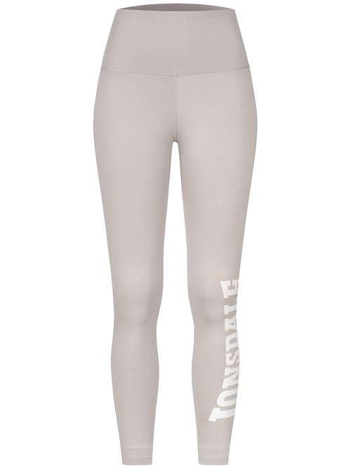 LONSDALE Leggings 'SEMLEY'  lysegrå / hvid