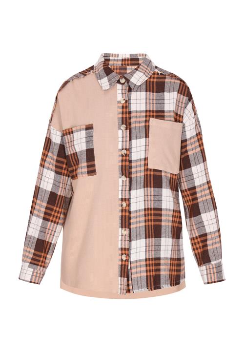 SANIKA Overgangsjakke  beige / brun / orange / hvid