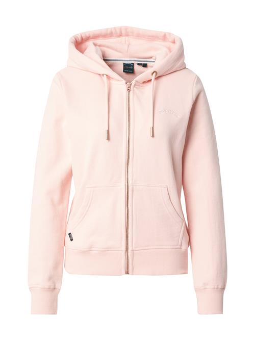 Superdry & Co Sweatjakke 'Essential'  lyserød