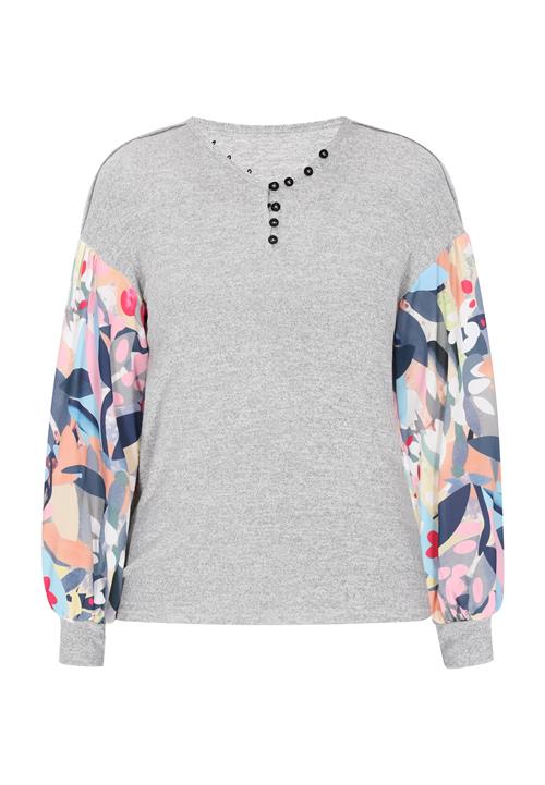 Usha Pullover 'Fashion Look'  marin / lysegrå / lyseorange / hvid