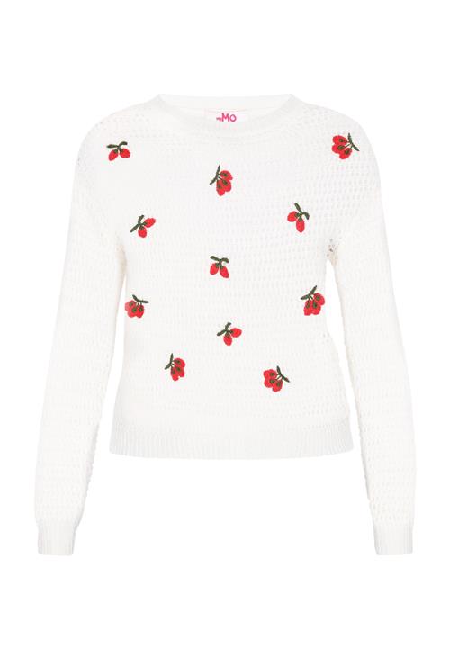 MYMO Pullover  grøn / rød / offwhite