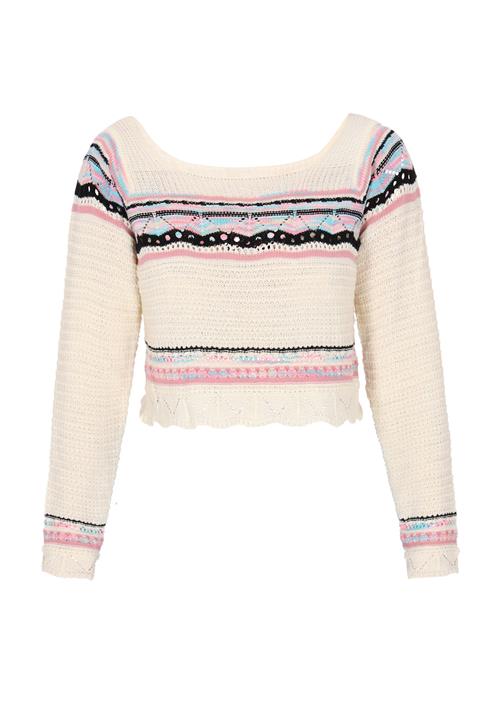 IZIA Pullover  azur / lyserød / sort / offwhite