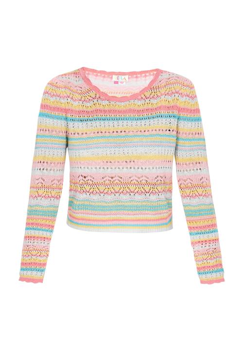 IZIA Pullover  blå / turkis / lyserød / hvid