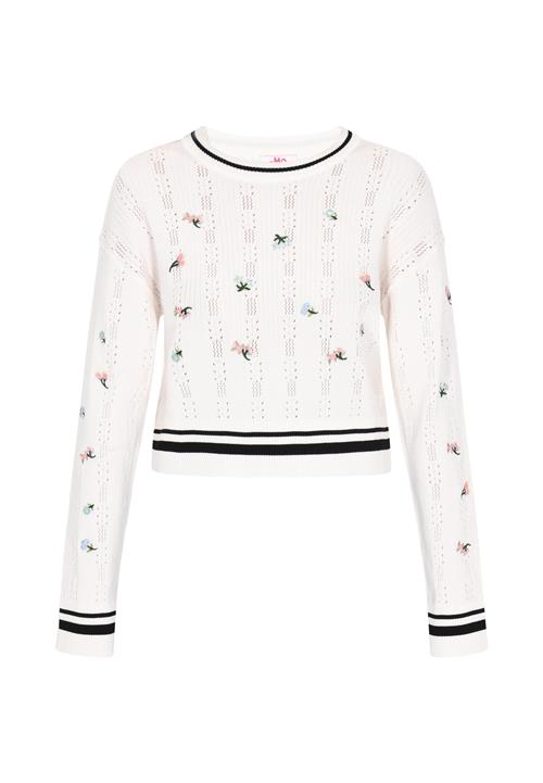 MYMO Pullover  lysegrøn / pink / sort / hvid