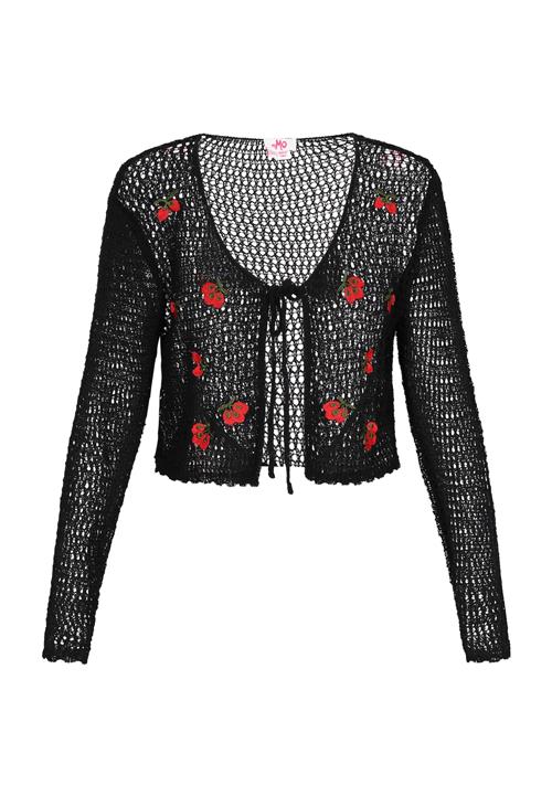 MYMO Cardigan 'Comfy'  oliven / rød / sort