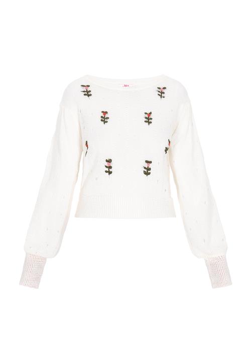 MYMO Pullover  mørkegrøn / lyserød / rød / hvid