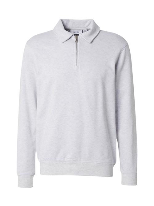 Only & Sons Sweatshirt 'ONSDAVID'  lysegrå