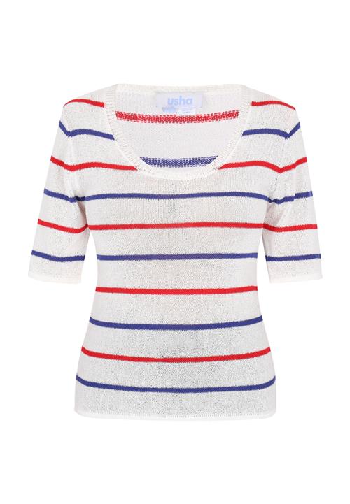 usha BLUE LABEL Pullover  blå / rød / hvid