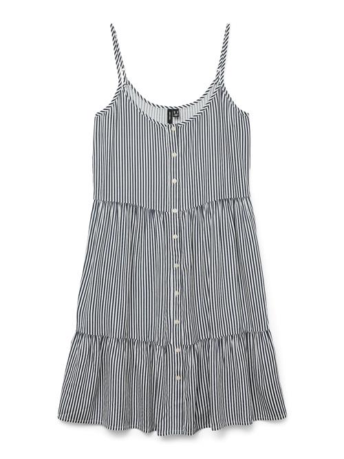 VERO MODA Kjole 'VMBumpy'  marin / hvid