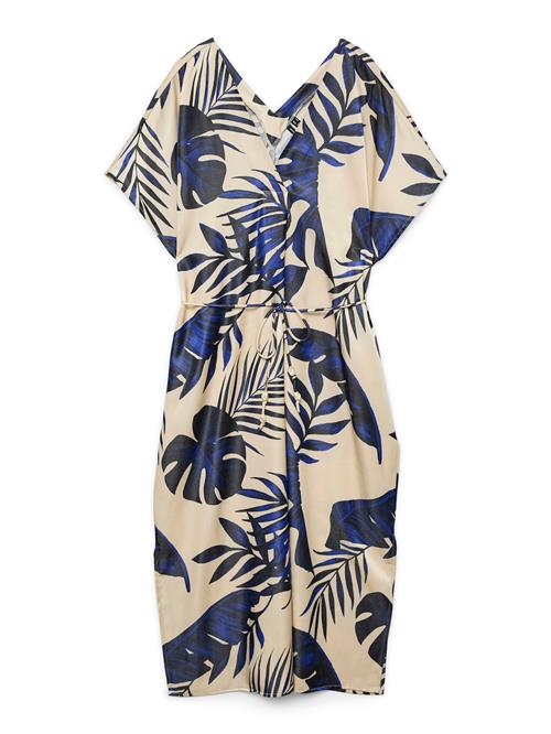 VERO MODA Kjole 'VMVINA'  mørkeblå / sort / uldhvid