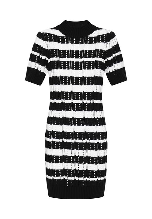 IZIA Strikkjole 'Boho'  sort / hvid