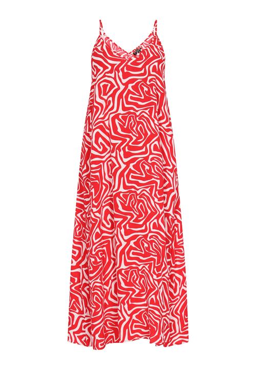 myMo ROCKS Sommerkjole 'Young Fashion'  rød / hvid