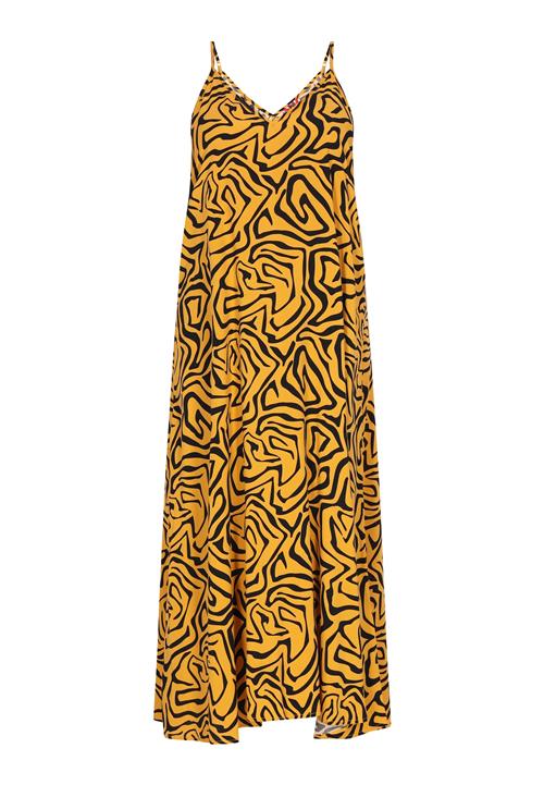 myMo ROCKS Sommerkjole  mørkegul / sort