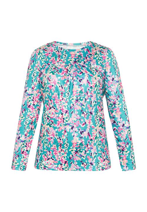 Usha Bluse  turkis / grøn / jade / pink