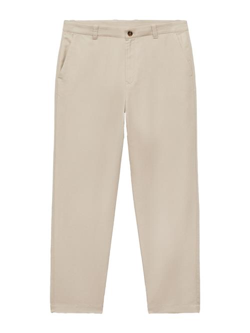 MANGO MAN Lærredsbukser 'Fran'  beige