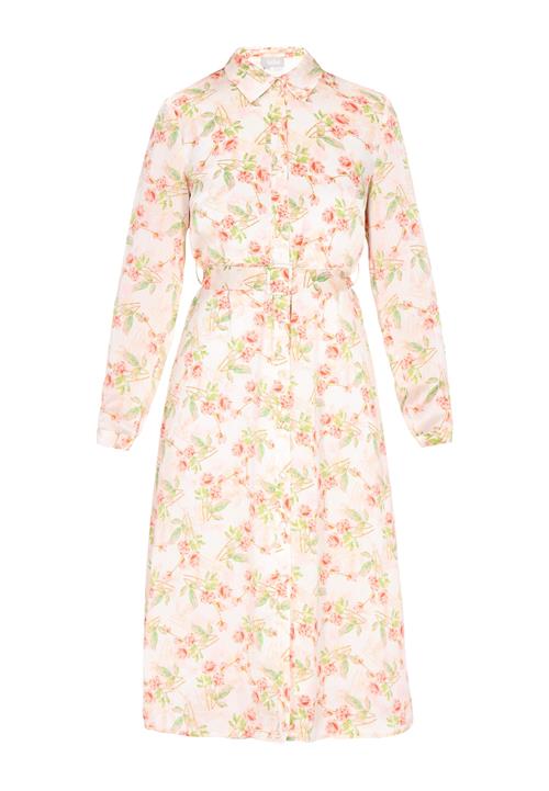 Usha Blusekjole 'Fashion Look'  grøn / fersken / lyserød / offwhite