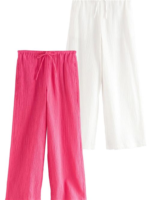 Next Bukser  pink / hvid