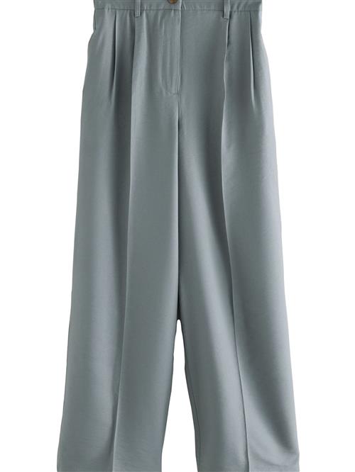 Next Bukser med lægfolder  grå