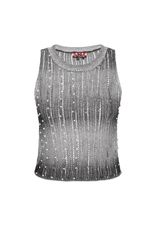 myMo ROCKS Sticktop  sølvgrå / sort