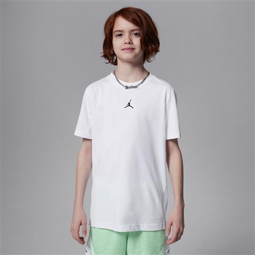 Jordan Sport Dri-FIT Core-T-shirt til større børn - hvid