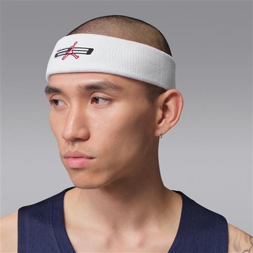 Jordan Jumpman Dri-FIT-pandebånd - hvid