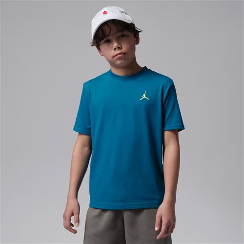 Broderet Jordan Jumpman Air-T-shirt til større børn - blå
