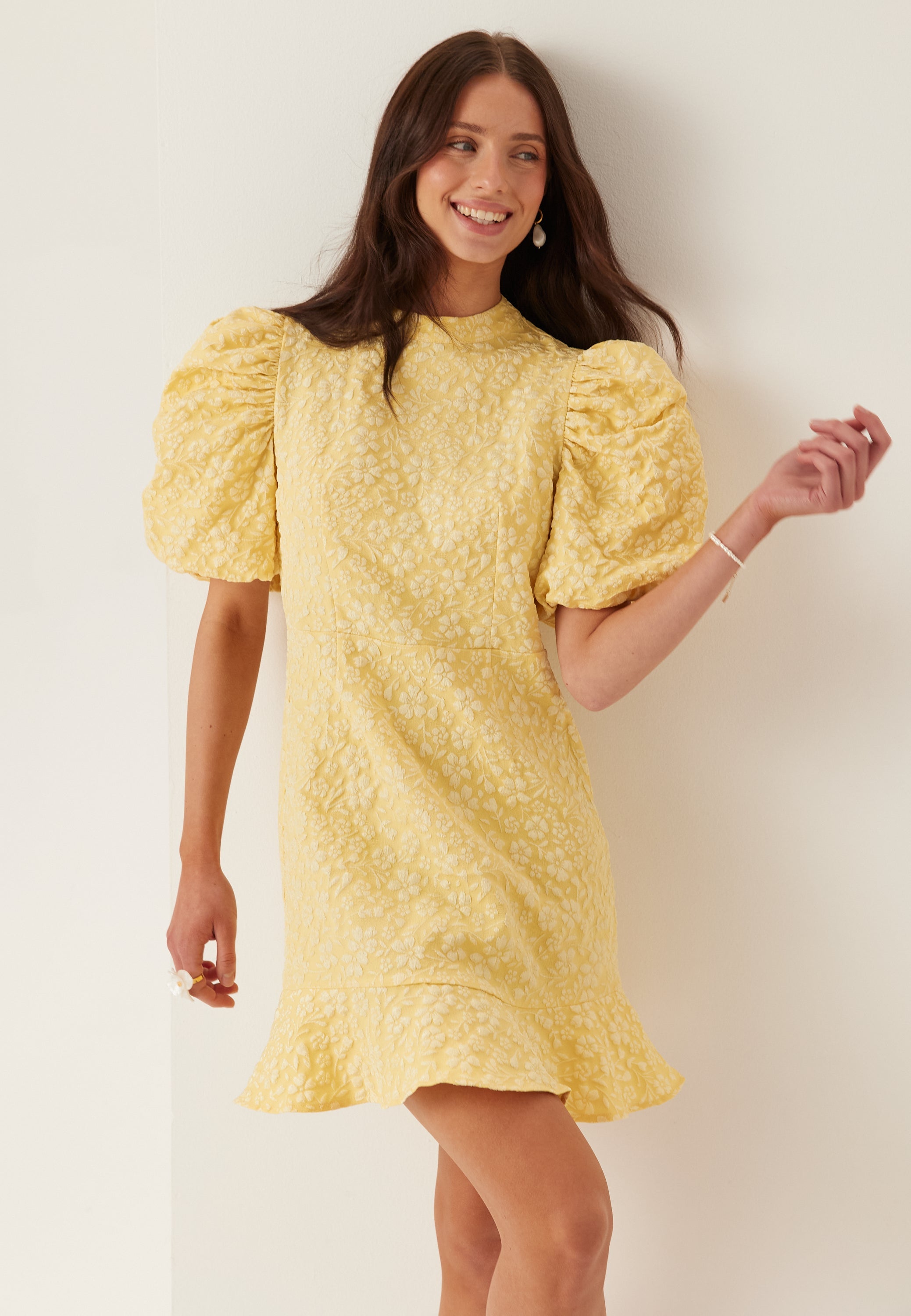 VERO MODA Vmfiona Ss High Neck Short Dress