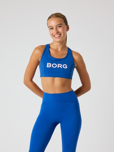 Björn Borg Borg Mid Support Sports Bra Blå, M