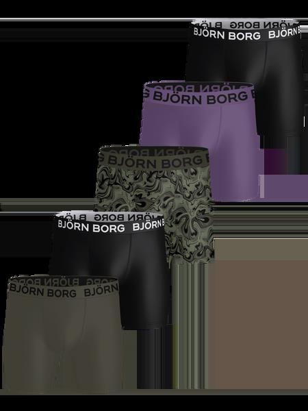 Björn Borg Sports Microfiber Boxers 5-pack Sort, XXL