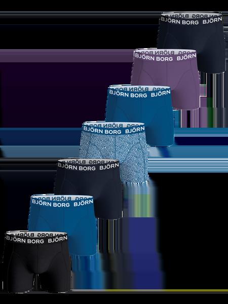 Björn Borg Cotton Stretch Boxers 7-pack Sort, 146-152